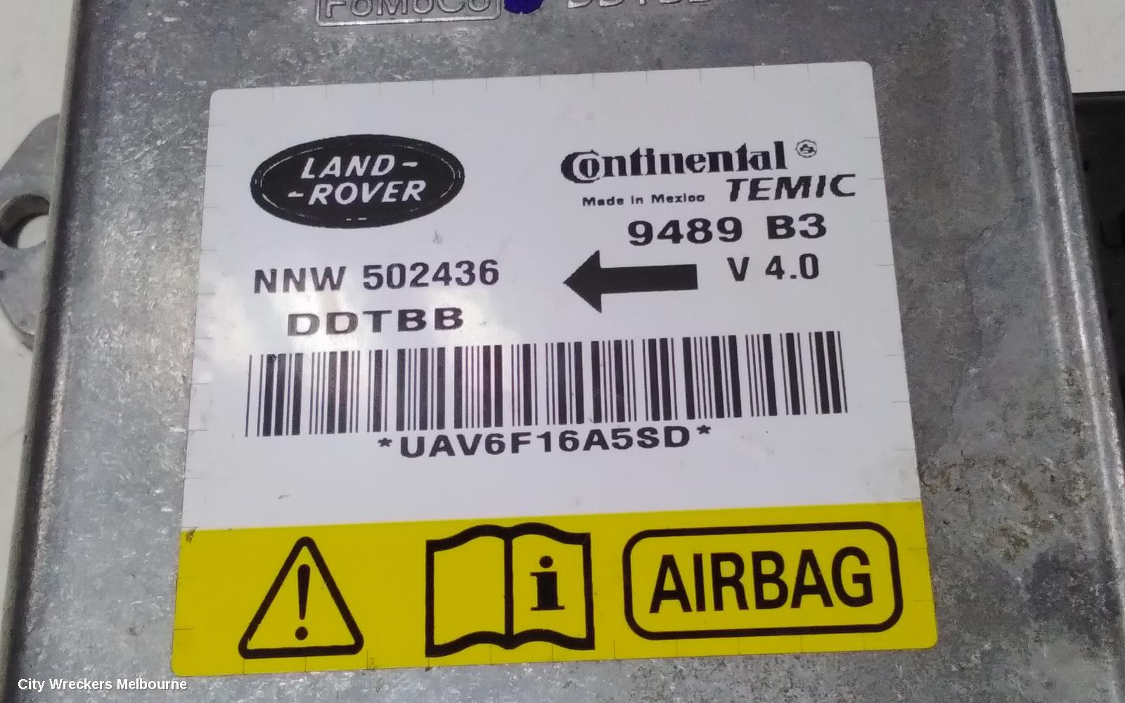 LAND ROVER RANGEROVER SPORT AIRBAG MODULE/SENSOR, MODULE, L320, 08/2005 - 06/2009 - Image 2