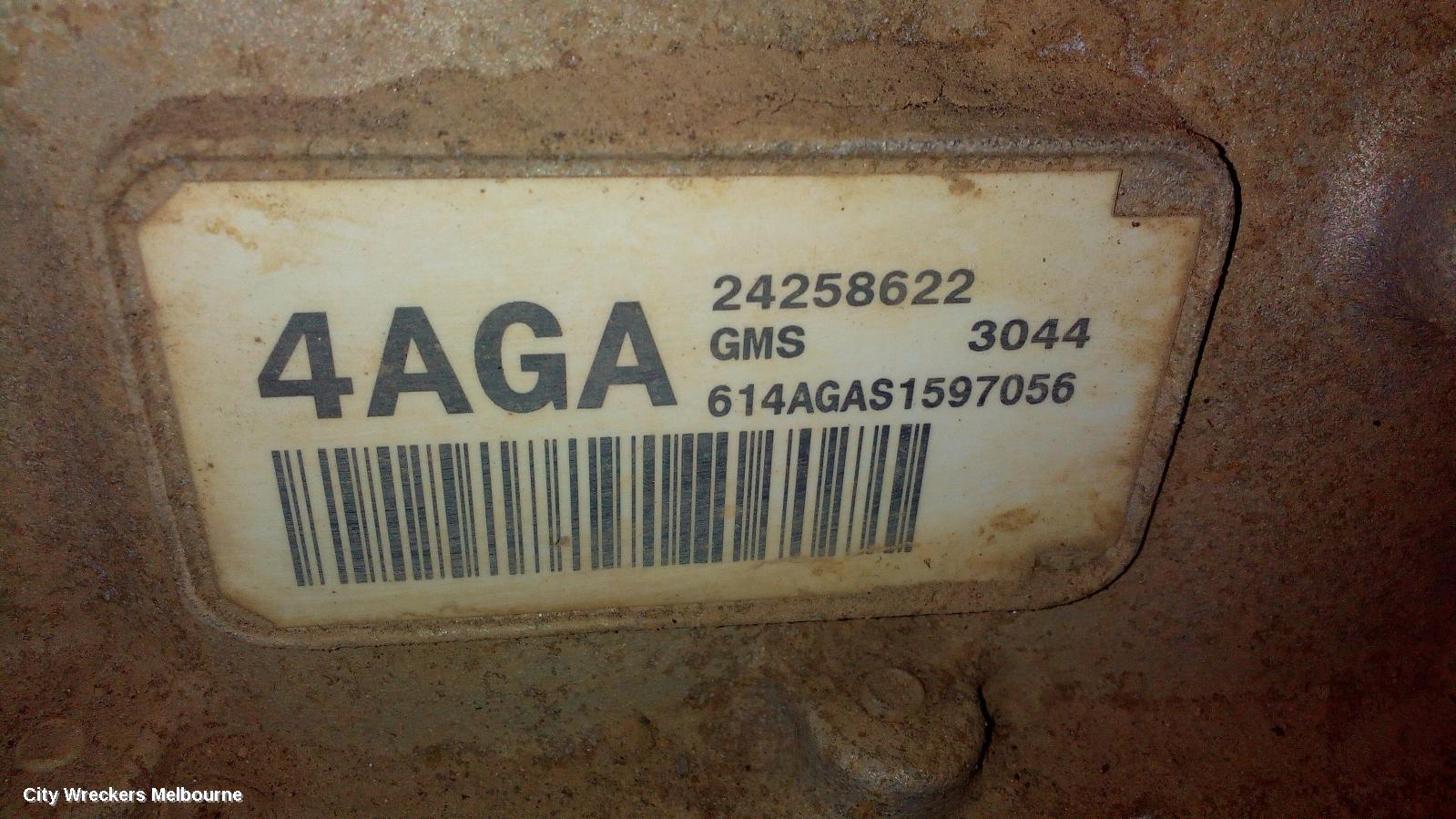 HOLDEN COMMODORE TRANS/GEARBOX, AUTO, 3.6, LFX ENG, MYA, 4AGA TAG, VF, 05/2013 - 12/2017 - Image 1