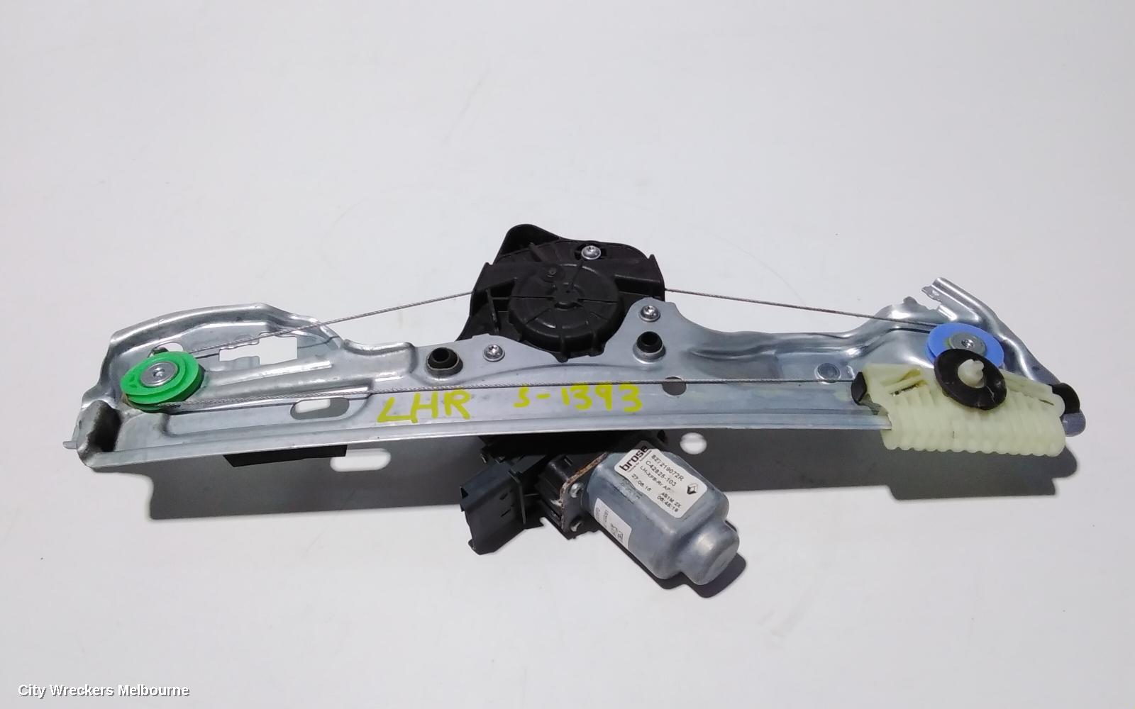 RENAULT MEGANE LEFT REAR WND REG/MOTOR, GEN 4, 06/2016 - 02/2020 - Image 1