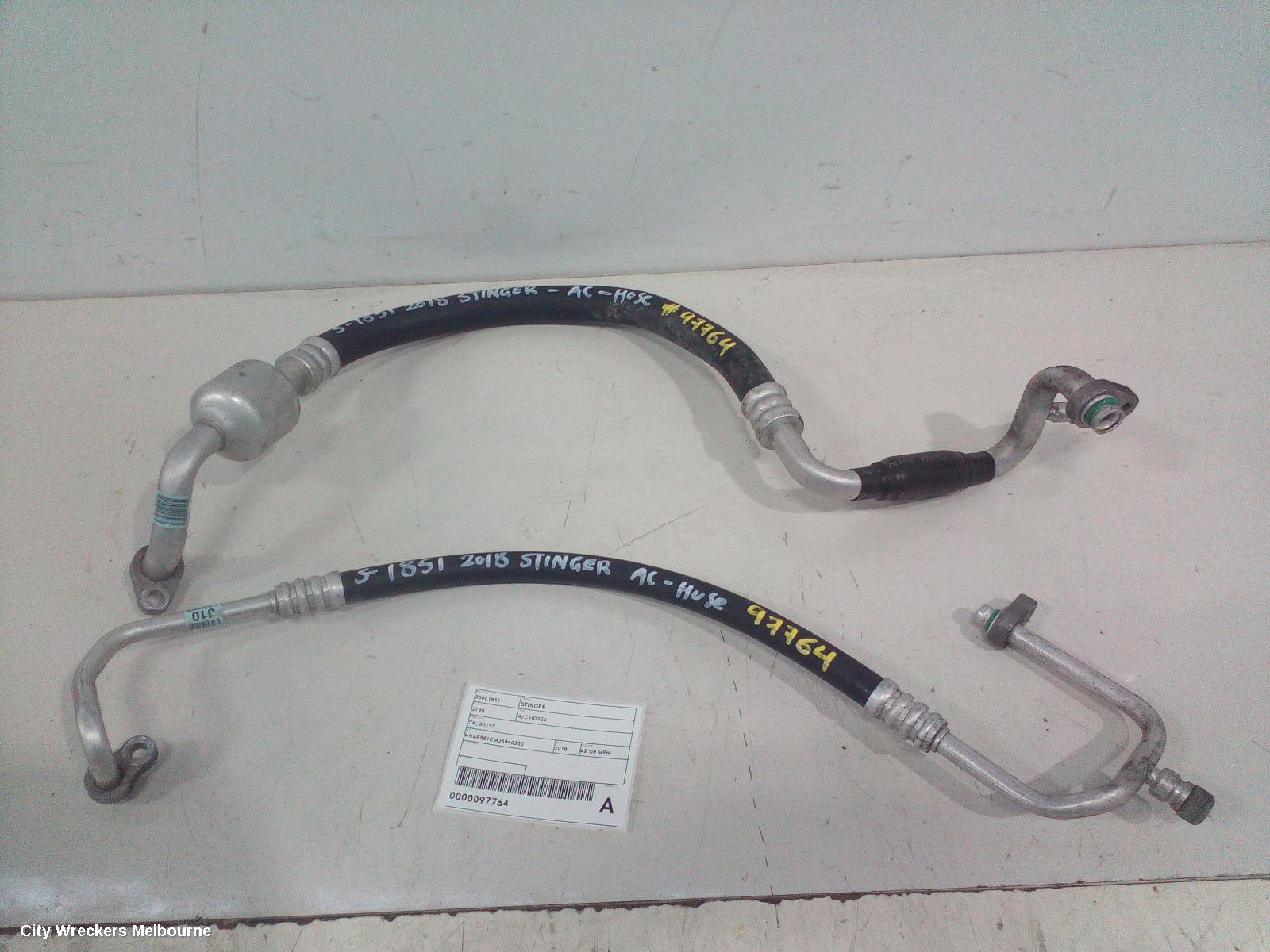 KIA STINGER A/C HOSES, CK, PETROL, 3.3, COMPRESSOR TO CONDENSER, 06/2017 - 04/2023 - Image 2