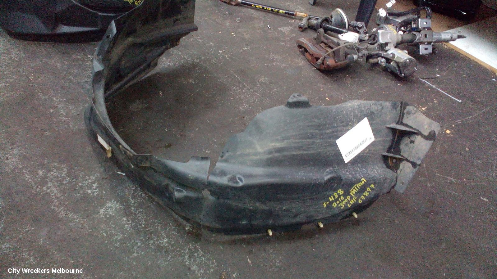 JEEP PATRIOT LEFT GUARD LINER, MK, 08/2007 - 12/2016 - Image 2