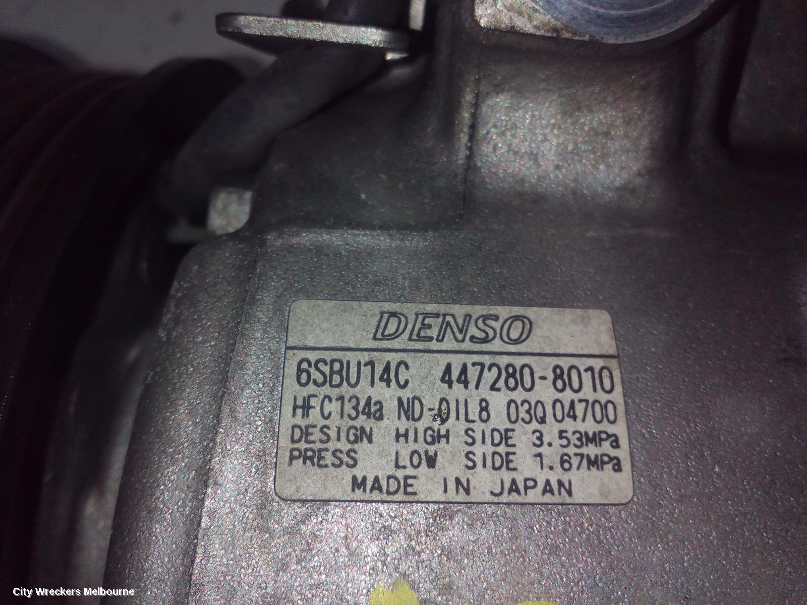 HOLDEN COMMODORE A/C COMPRESSOR, VF, 3.6, 05/2013 - 12/2017 - Image 2