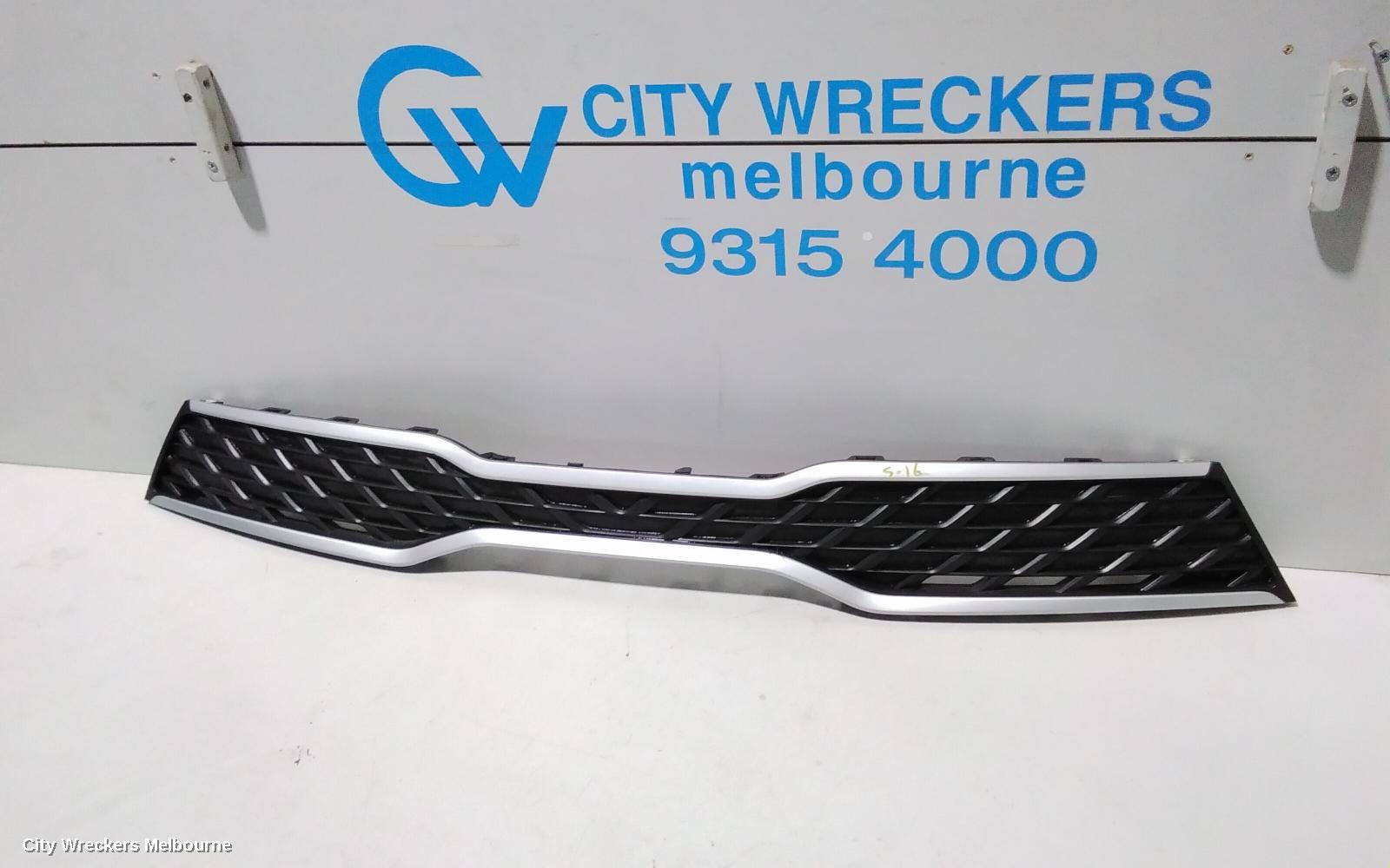 KIA RIO GRILLE, RADIATOR GRILLE, YB, S/SPORT, SILVER SURROUND TYPE, 12/2016 - 06/2020 - Image 2