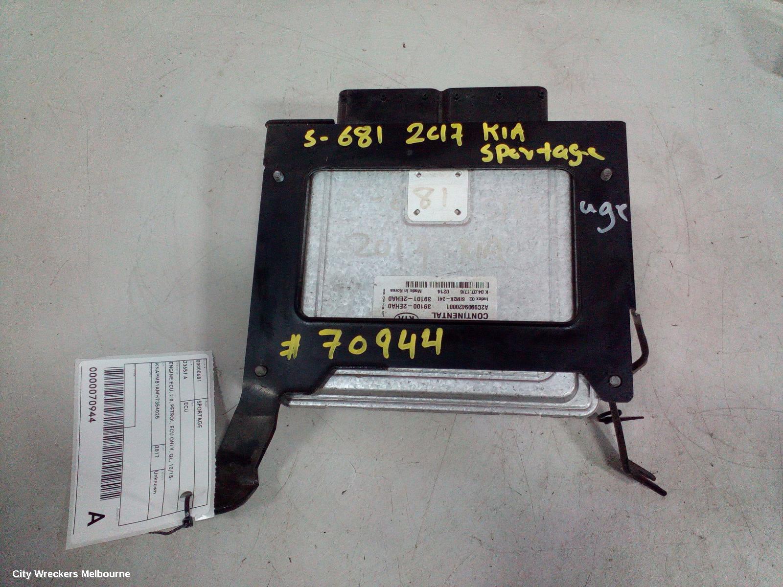 KIA SPORTAGE ECU, ENGINE ECU, 2.0, PETROL, ECU ONLY, QL, 10/2015 ONWARDS - Image 2