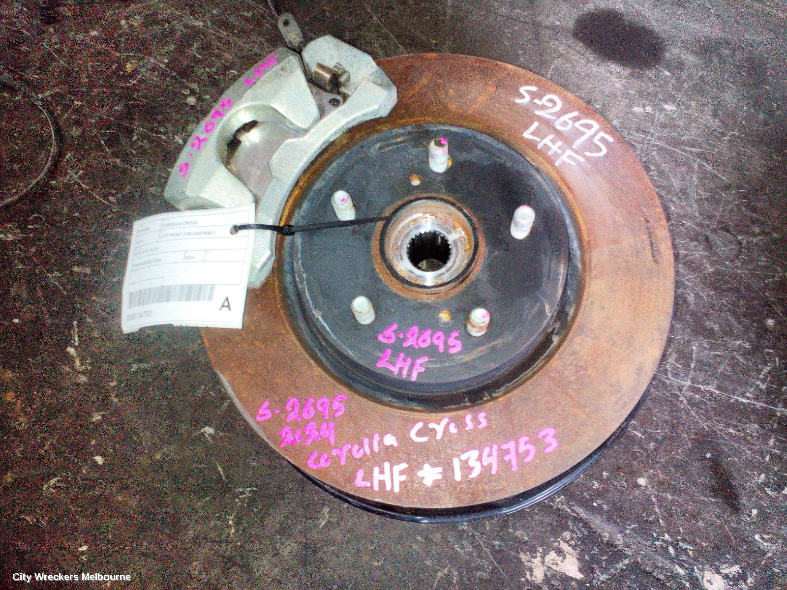 TOYOTA COROLLA CROSS LEFT FRONT HUB ASSEMBLY, XG10, 4WD, 01/2022 ONWARDS - Image 2