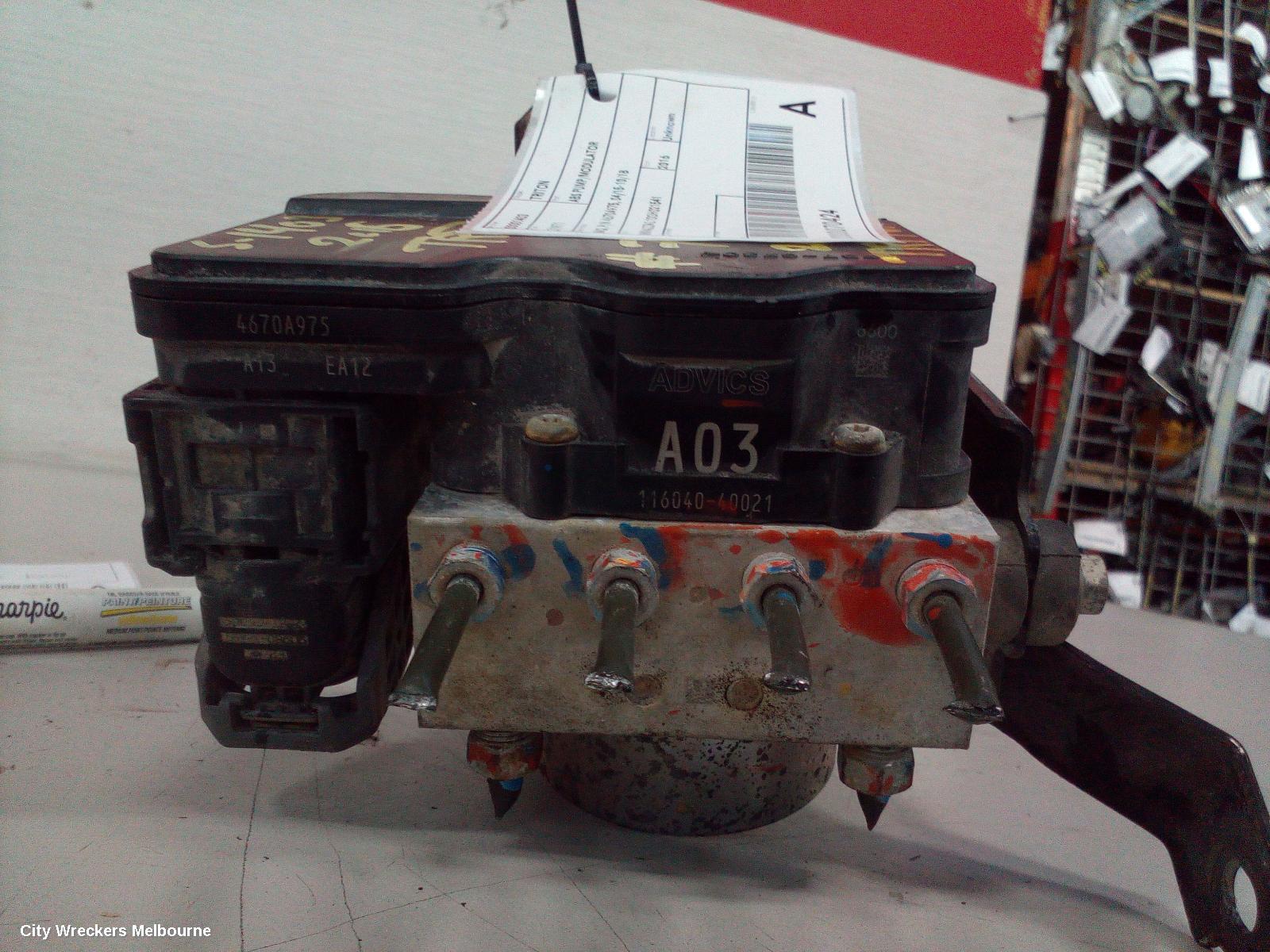 MITSUBISHI TRITON ABS PUMP/MODULATOR, MQ, P/N 4670A975, 04/2015 - 10/2018 - Image 3