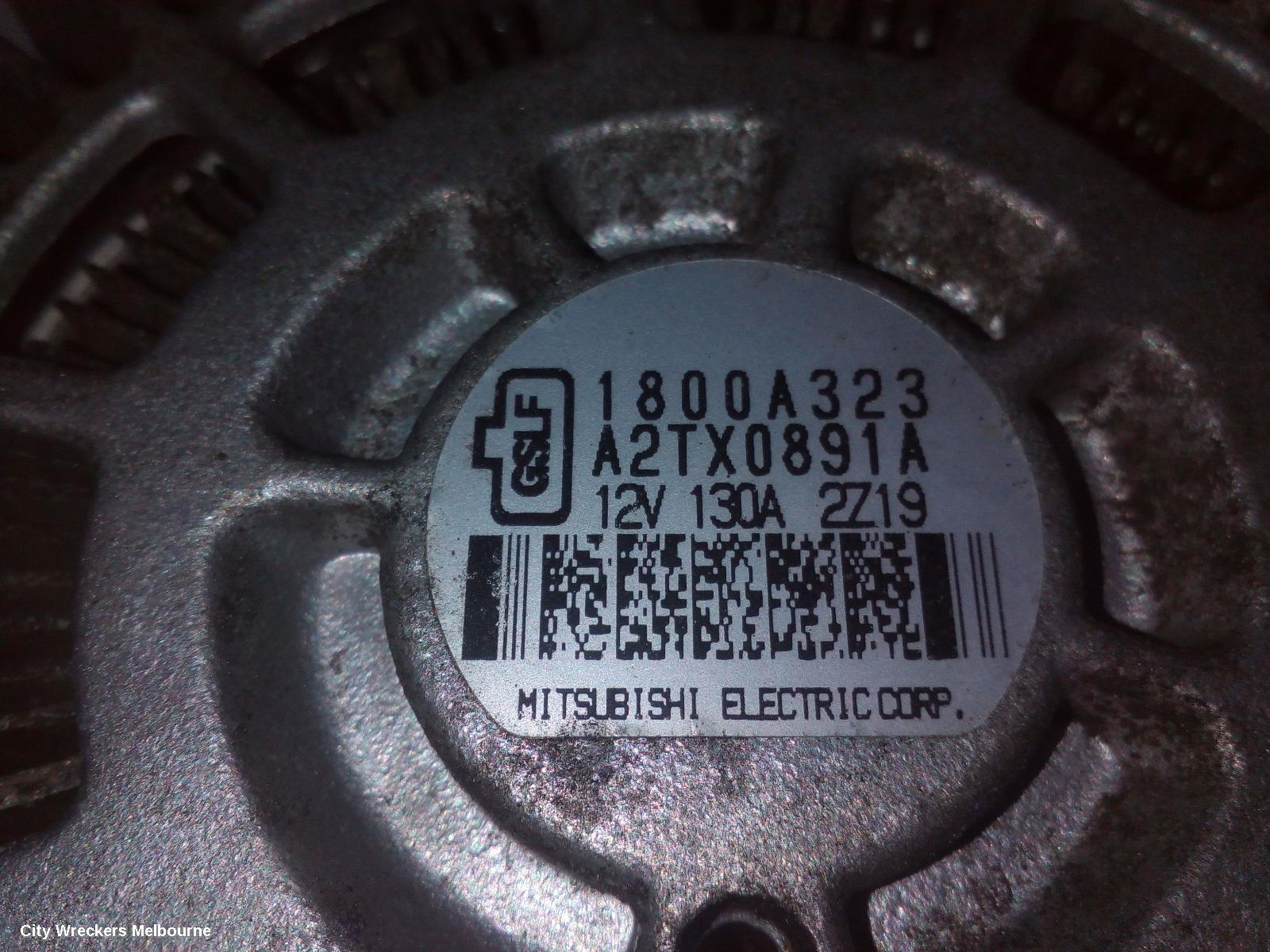 MITSUBISHI OUTLANDER ALTERNATOR, PETROL, 2.0/2.4, 130AMP, ZJ-ZL, 10/2012 - 08/2019 - Image 2
