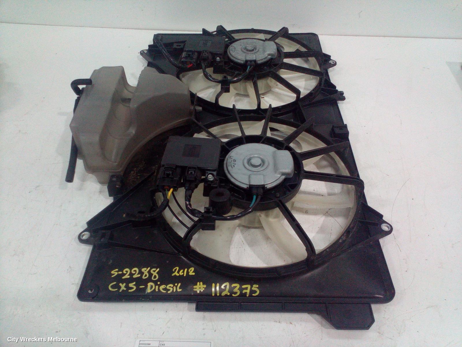 MAZDA CX5 FAN, DUAL FAN ASSY, KE, DIESEL, 02/2012 - 12/2016 - Image 2