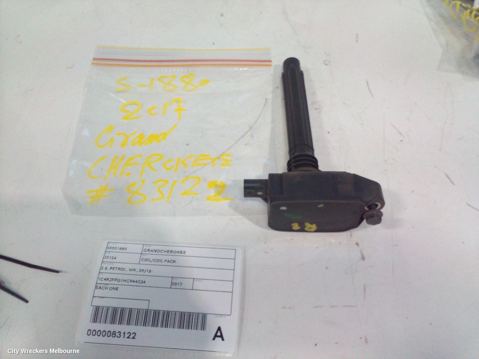 JEEP GRANDCHEROKEE COIL/COIL PACK, 3.6, PETROL, WK, 09/2016 ONWARDS - Image 2