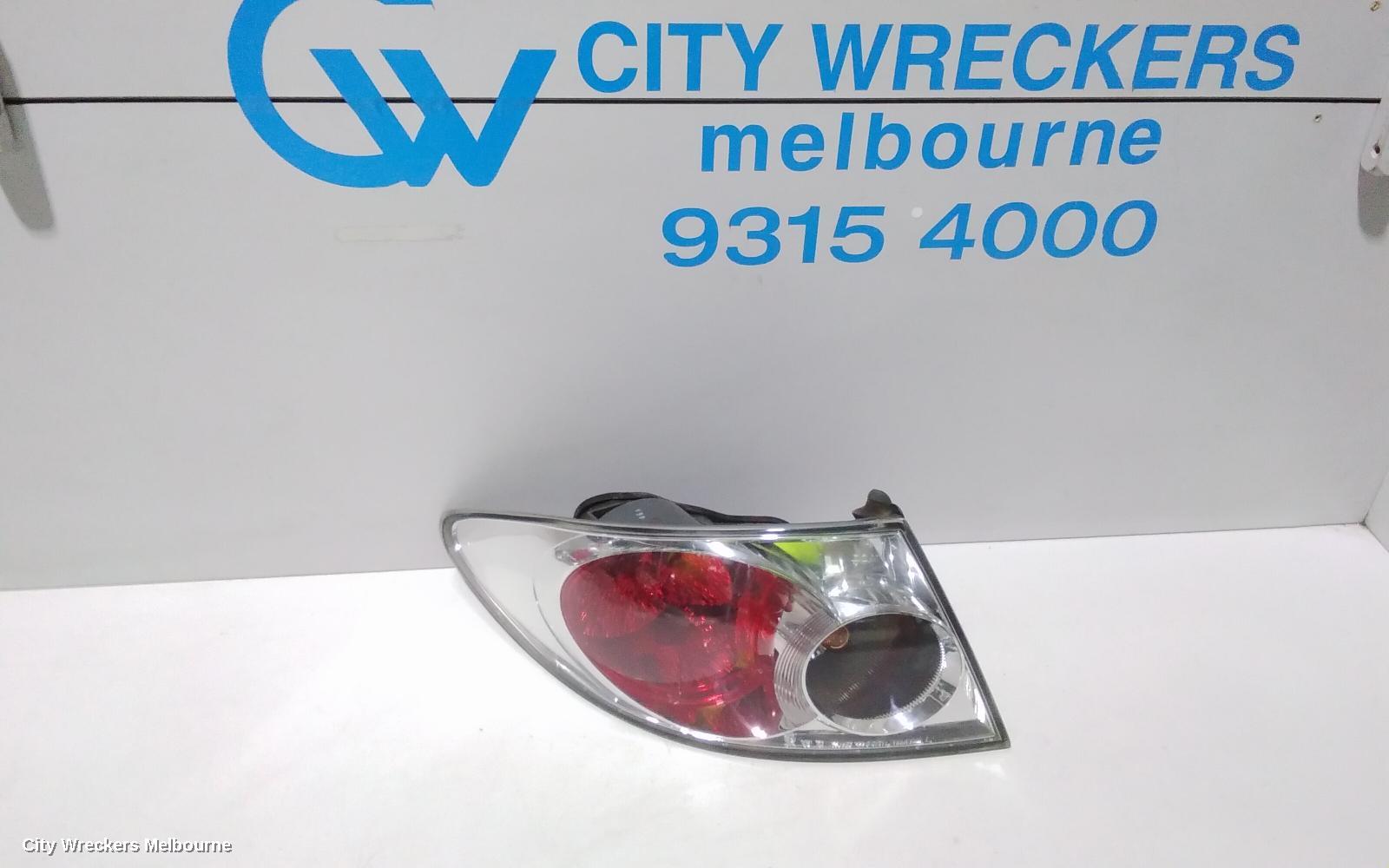 MAZDA 6 LEFT TAILLIGHT, GG/GY, SEDAN/HATCH, LENS# 220-61971, 09/2002 - 08/2005 - Image 1