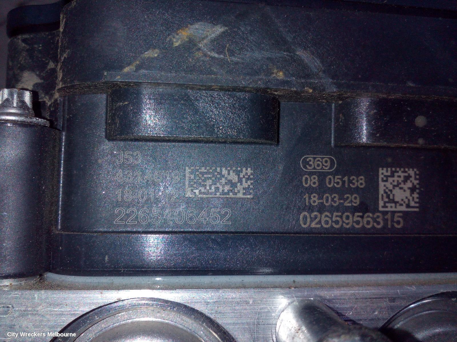 MAZDA CX3 ABS PUMP/MODULATOR, DK, P/N 0265956315, 03/2015 ONWARDS - Image 2