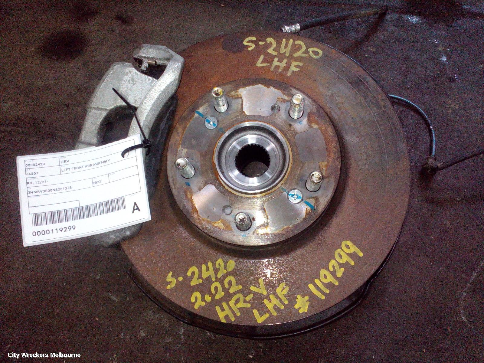 HONDA HRV LEFT FRONT HUB ASSEMBLY, RV, 12/2021 ONWARDS - Image 1