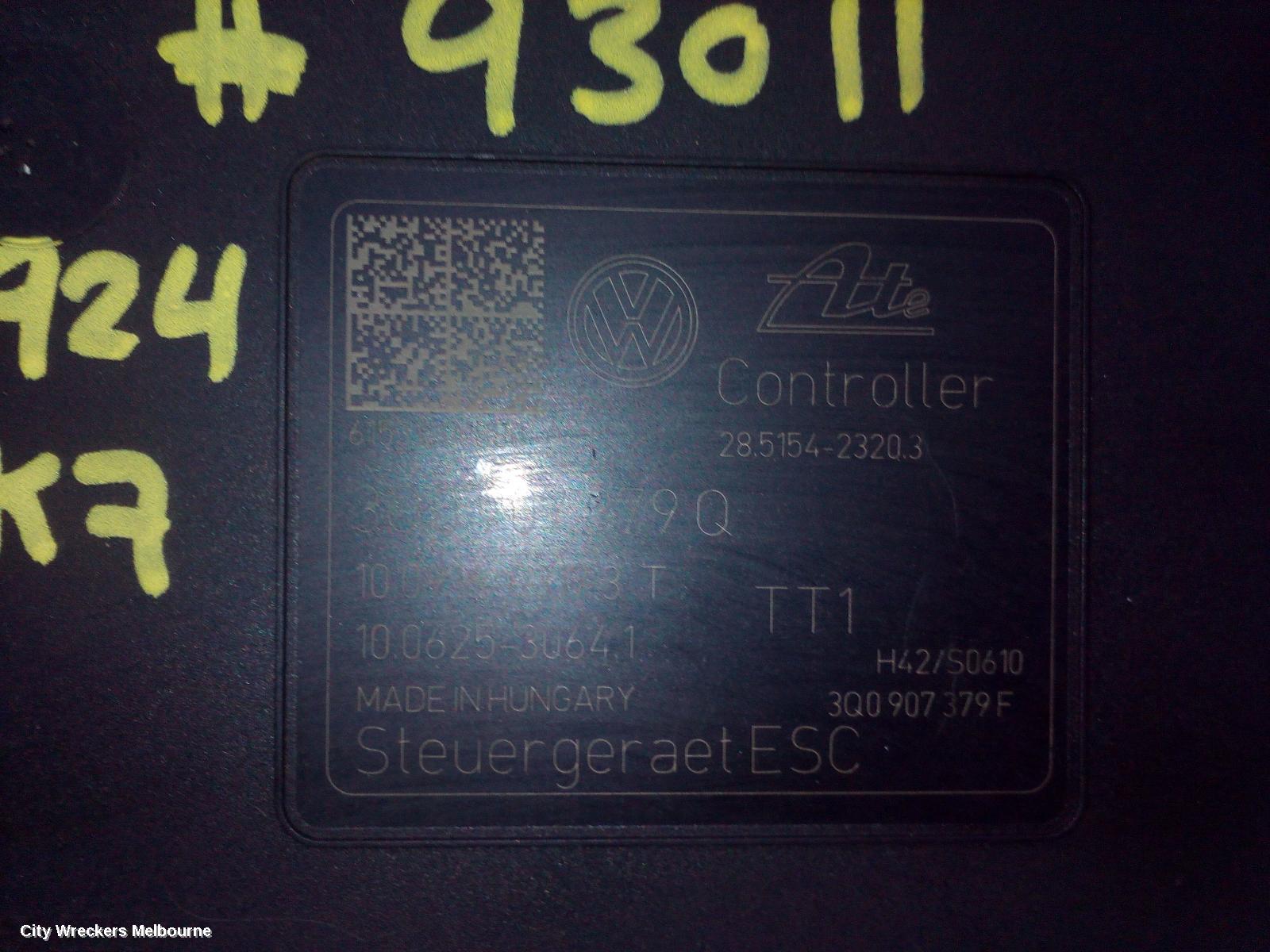 VOLKSWAGEN GOLF ABS PUMP/MODULATOR, GEN 7, ON MOTOR P/N 3Q0614517Q, 12/2012 - 08/2020 - Image 2