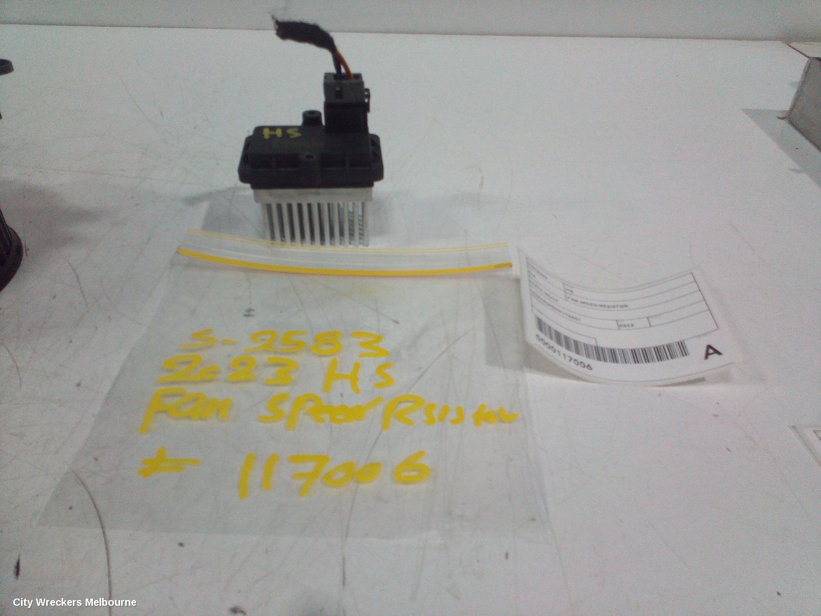 MG HS FAN SPEED RESISTOR, SAS23, 08/2019 - 12/2024 - Image 2