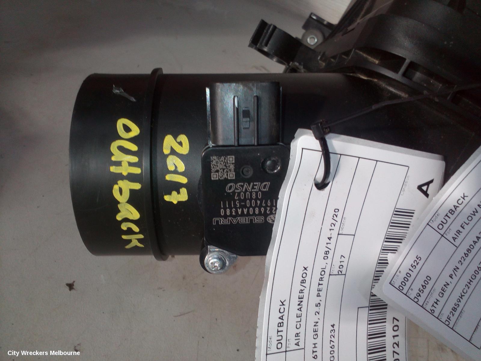 SUBARU OUTBACK AIR FLOW METER, 6TH GEN, P/N 22680AA380, 08/2014 - 12/2020 - Image 3