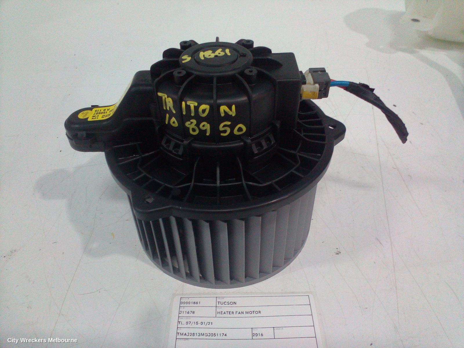 HYUNDAI TUCSON HEATER FAN MOTOR, TL, NON CLIMATE CONTROL TYPE, 07/2015 - 01/2021 - Image 1