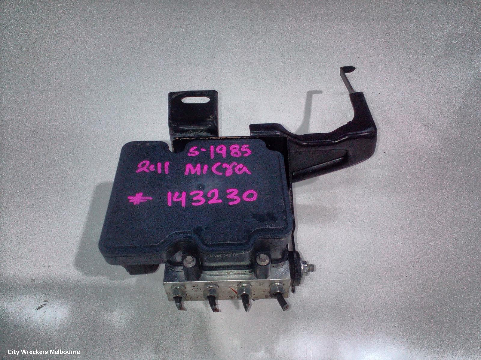 NISSAN MICRA ABS PUMP/MODULATOR, K13, 11/2010 - 12/2016 - Image 1