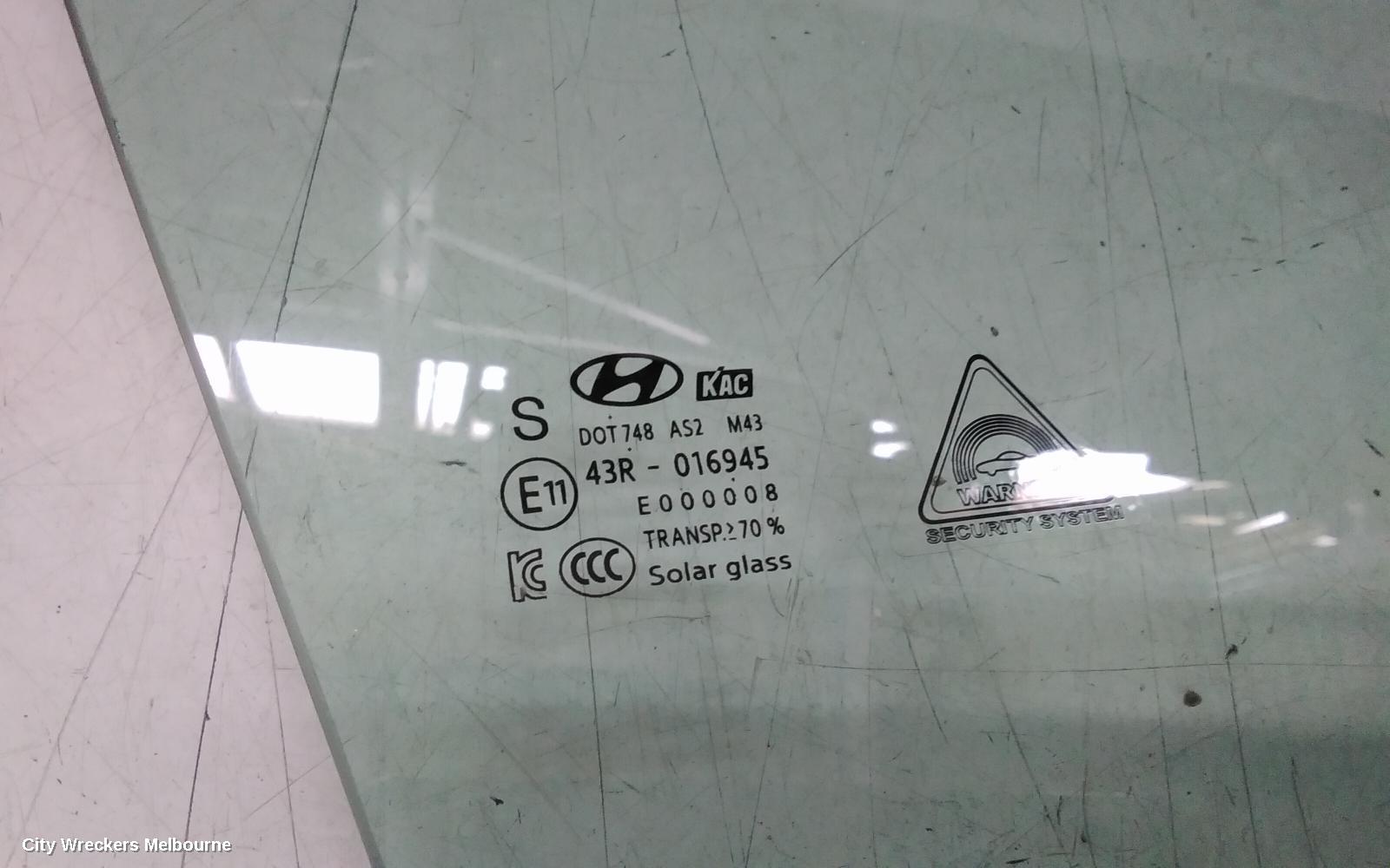 HYUNDAI I30 RIGHT FRONT DOOR WINDOW, PD, HATCH, N TYPE, 10/2018 ONWARDS - Image 3