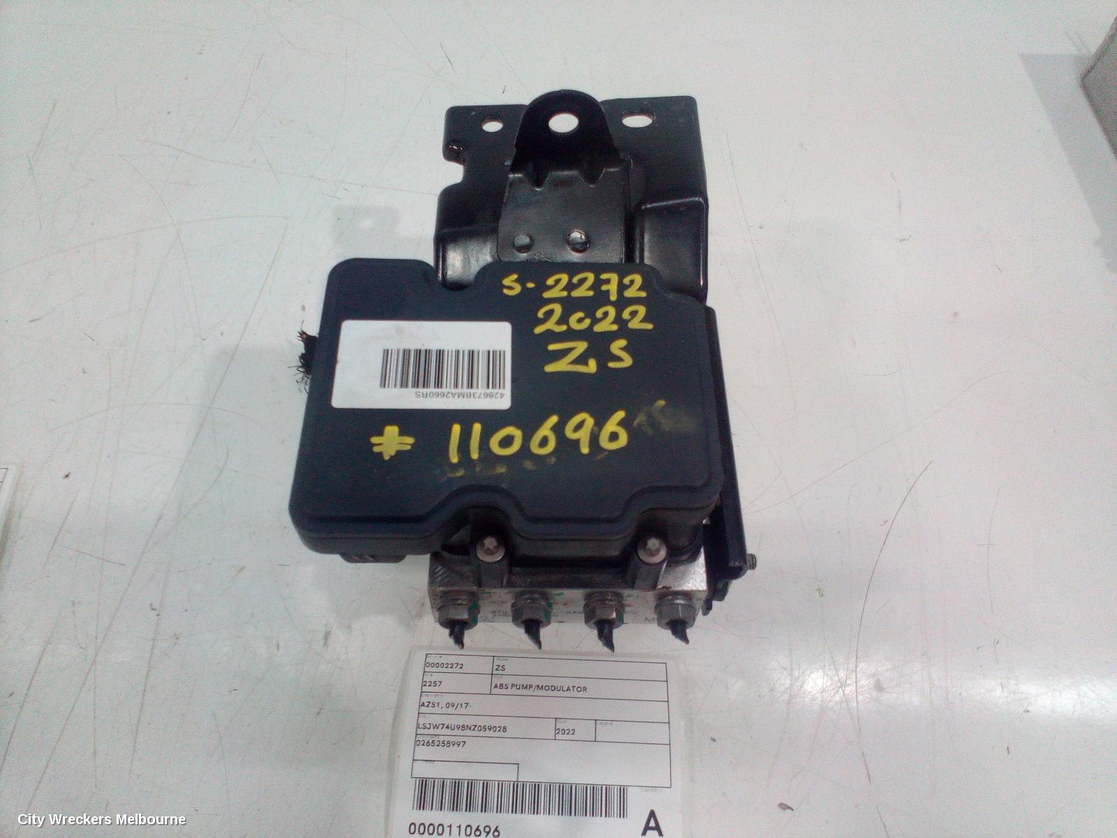 MG ZS ABS PUMP/MODULATOR, AZS1, 09/2017 - 06/2025 - Image 1
