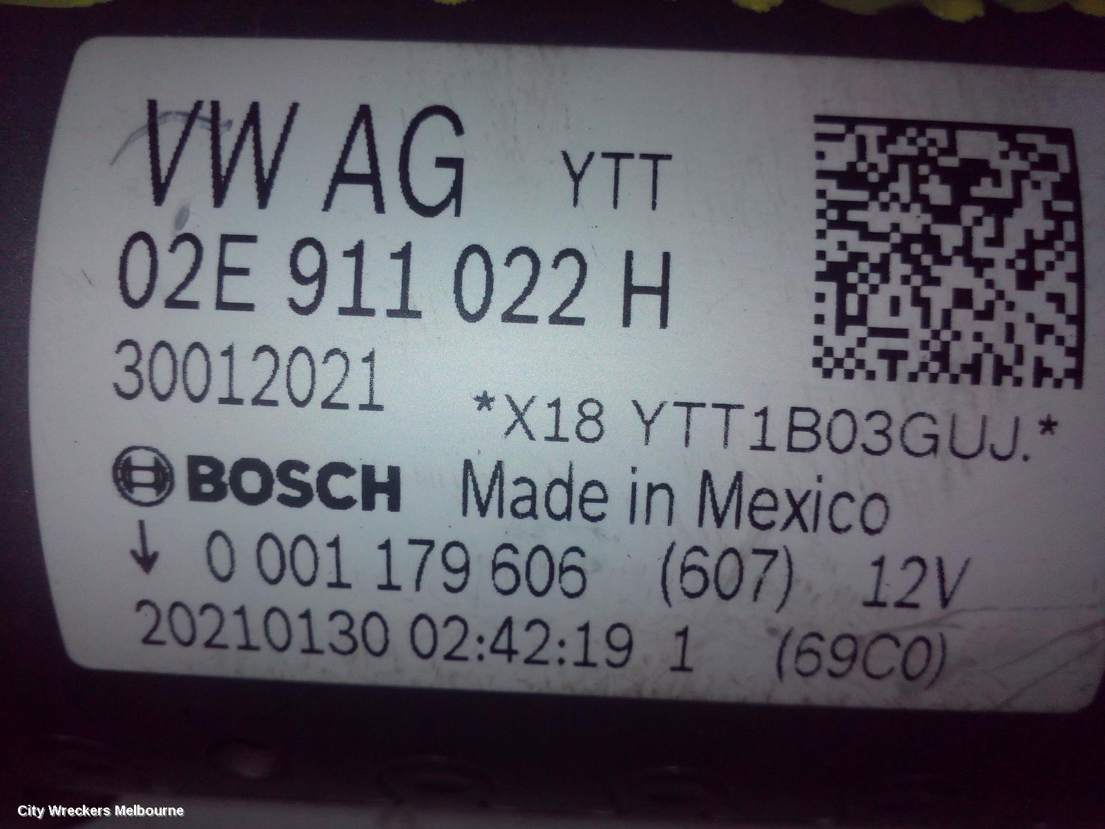 VOLKSWAGEN TIGUAN STARTER, PETROL, 2.0, BOSCH, CHHB/CZPA/DGVA/CXDA/DSFE CODE, 5NA, 06/2016 ONWARDS - Image 2