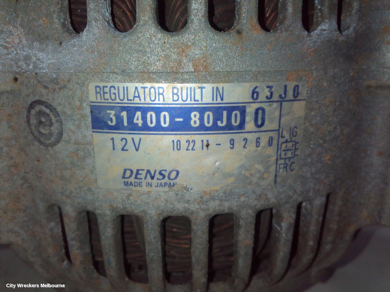SUZUKI SWIFT ALTERNATOR, 1.5, RS415, P/N 31400-63J00, 4 PIN SQUARE PLUG TYPE, 10/2006 - 02/2011 - Image 1
