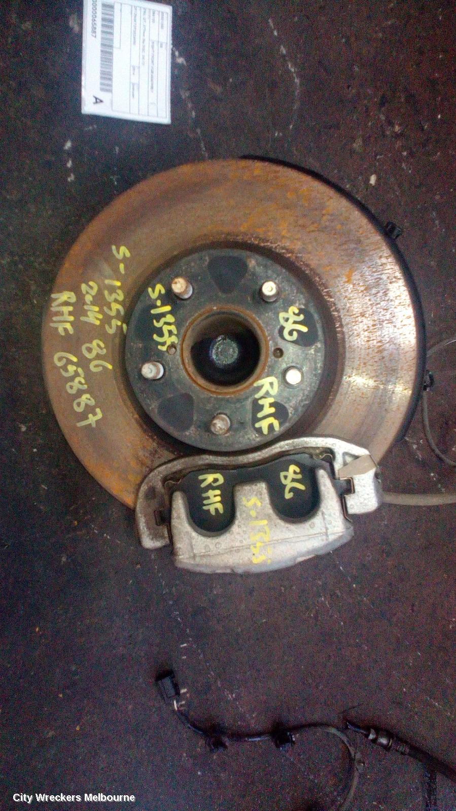 TOYOTA 86 RIGHT FRONT HUB ASSEMBLY, ZN6, GT, 277MM DIA DISC, 04/2012 ONWARDS - Image 1