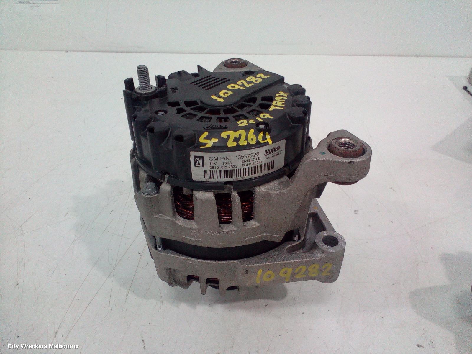 HOLDEN TRAX ALTERNATOR, PETROL, 1.4, AUTO T/M, TJ SERIES, 08/2014 - 12/2020 - Image 1