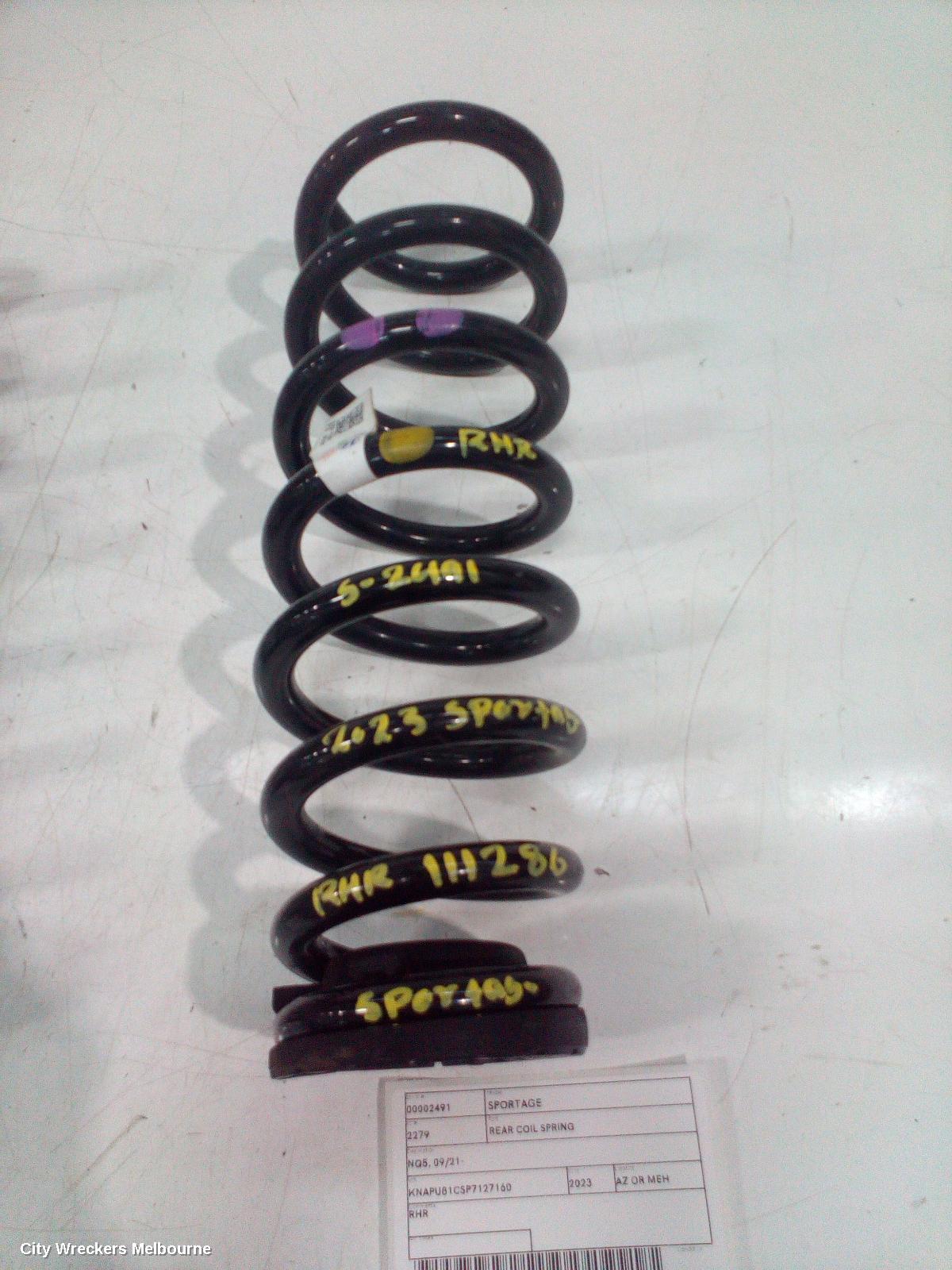 KIA SPORTAGE REAR COIL SPRING, NQ5, 09/2021 ONWARDS - Image 2