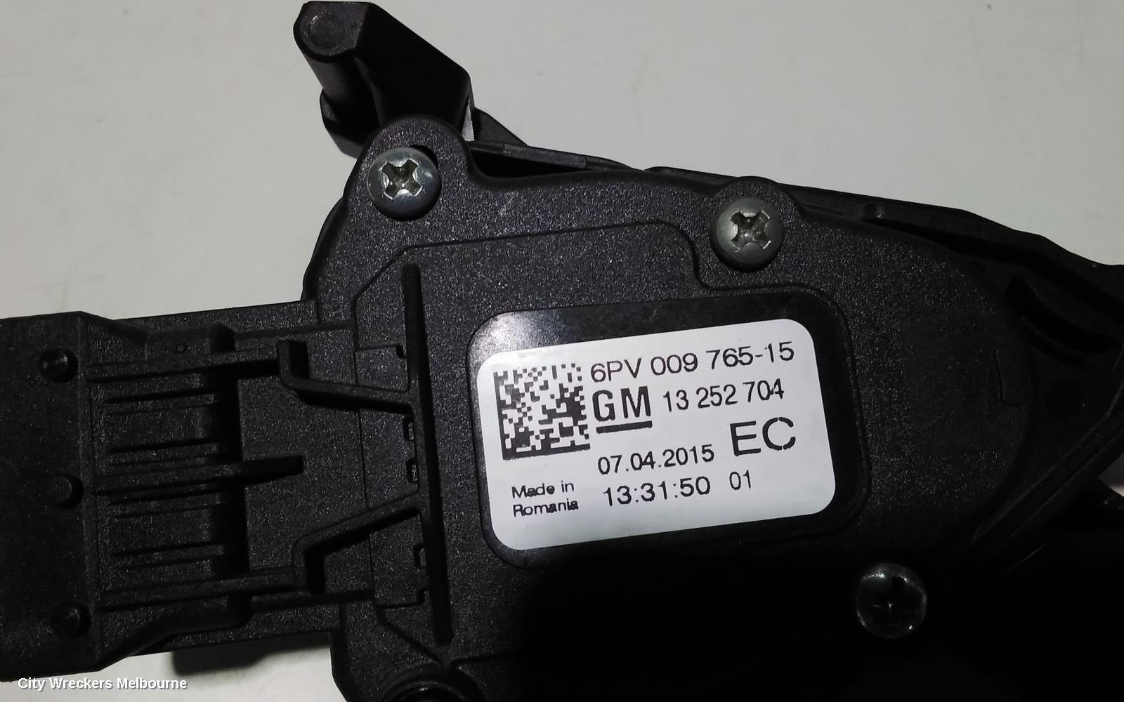 HOLDEN ASTRA PEDAL ASSEMBLY, PJ, GTC, 12/2014 - 01/2017 - Image 3