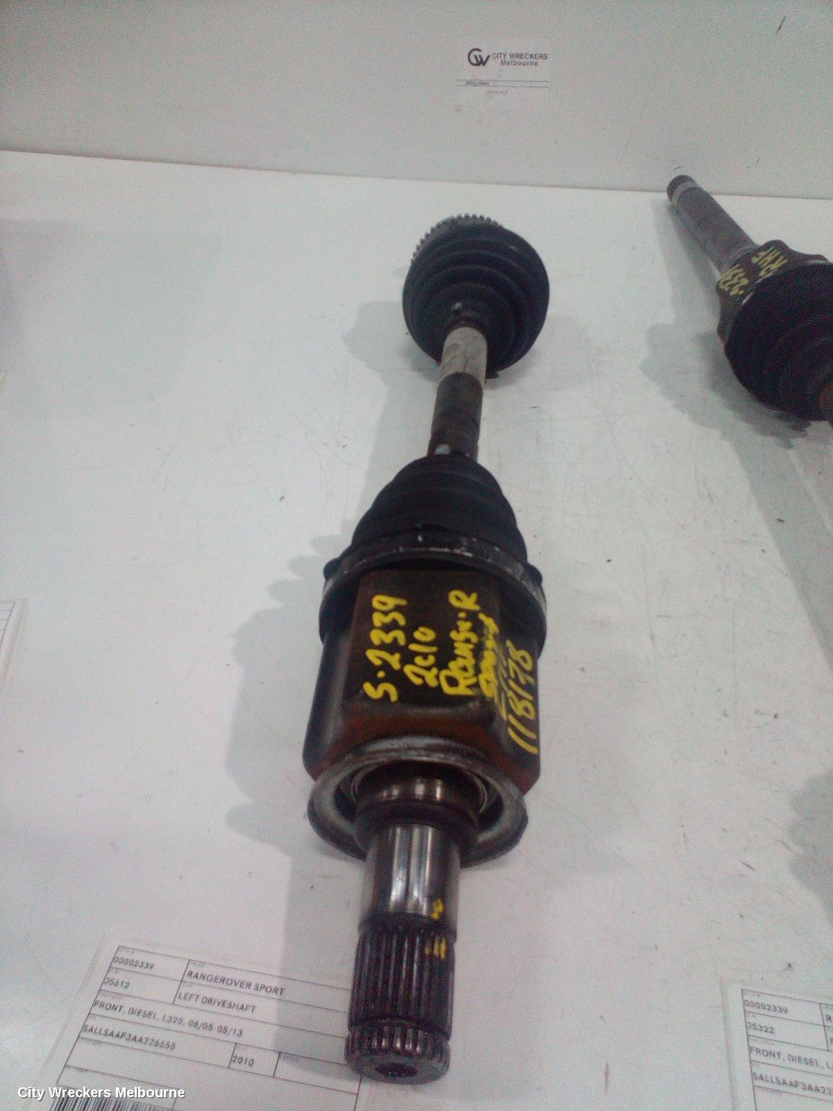 LAND ROVER RANGEROVER SPORT LEFT DRIVESHAFT, FRONT, DIESEL, L320, 08/2005 - 05/2013 - Image 2