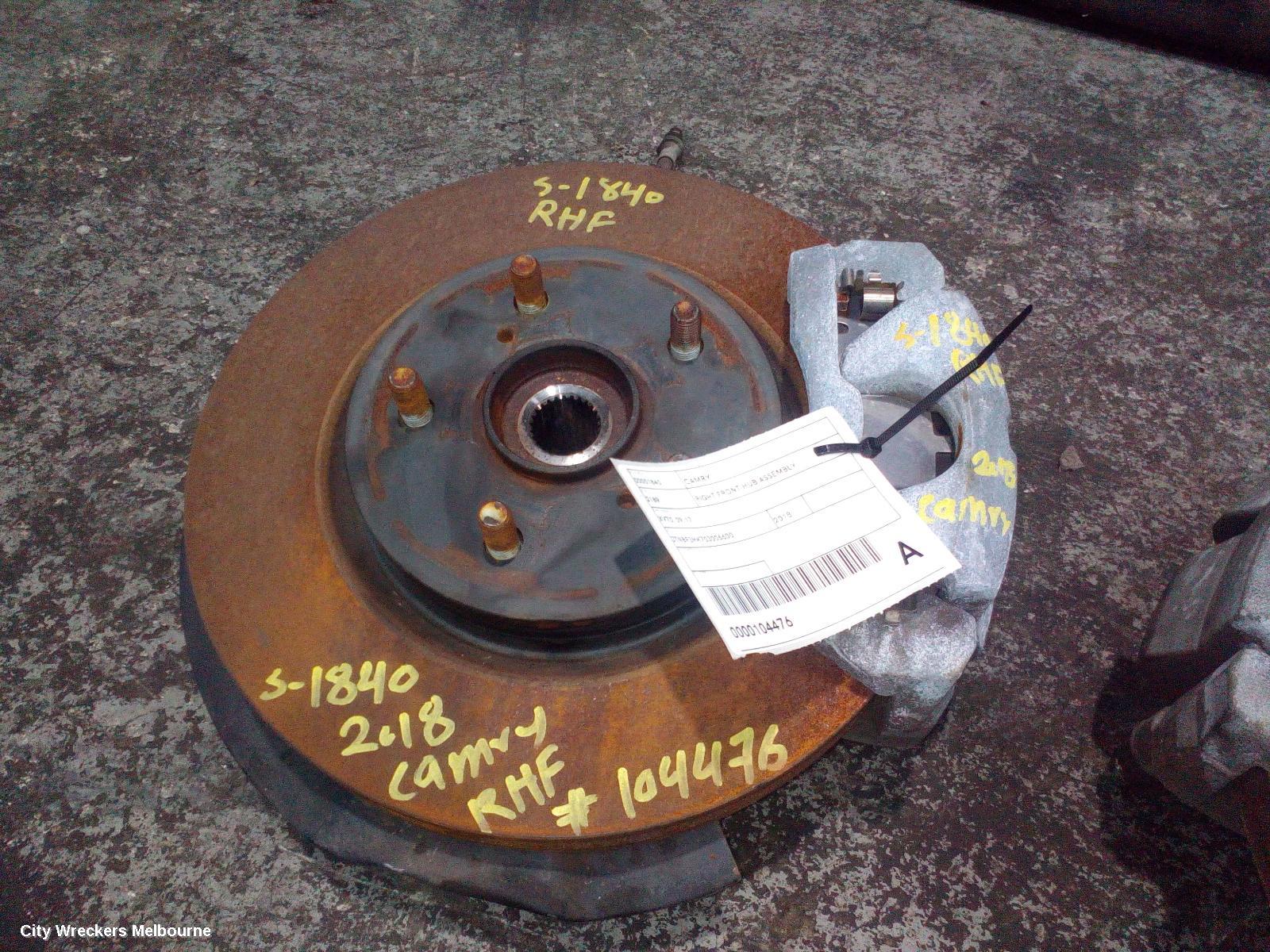TOYOTA CAMRY RIGHT FRONT HUB ASSEMBLY, XV70, NON HYBRID TYPE, 09/2017 ONWARDS - Image 2