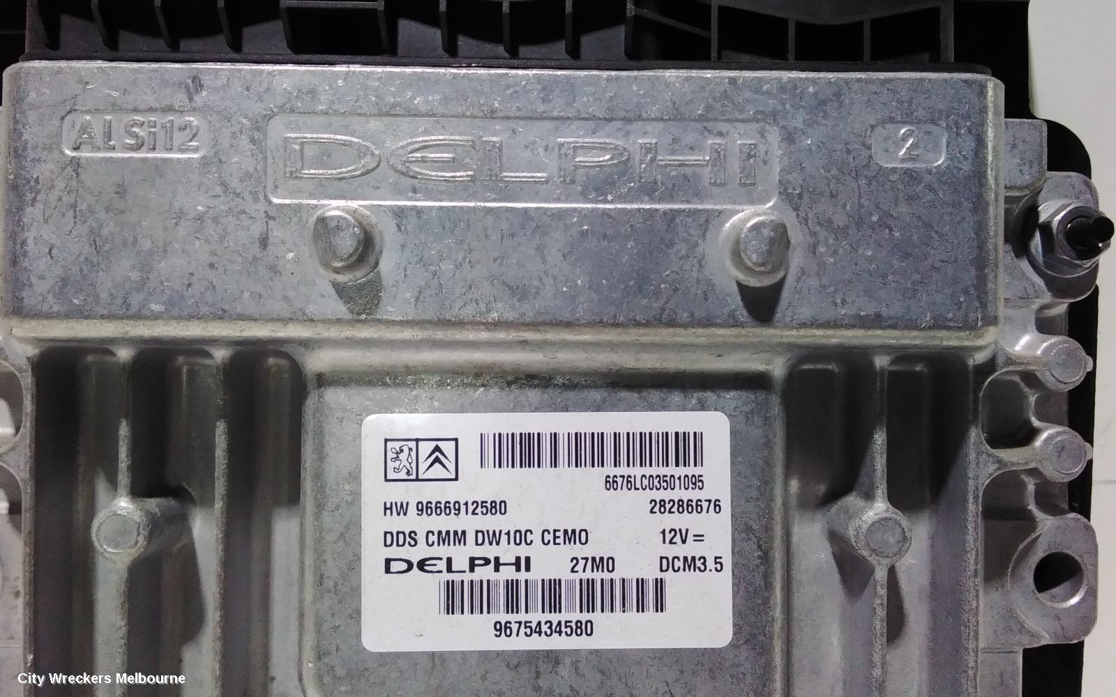 PEUGEOT 308 ECU, ENGINE ECU, 2.0, TURBO DIESEL, AUTO T/M, ECU ONLY, T7, 09/2007 - 09/2014 - Image 2