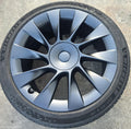 TESLA MODEL Y WHEEL MAG, 1ST GEN, FACTORY, 20X9.5IN, INDUCTION, 10 SINGLE SPOKE, MATTE BLACK, 03/2022 - 02/2025 - Image 1