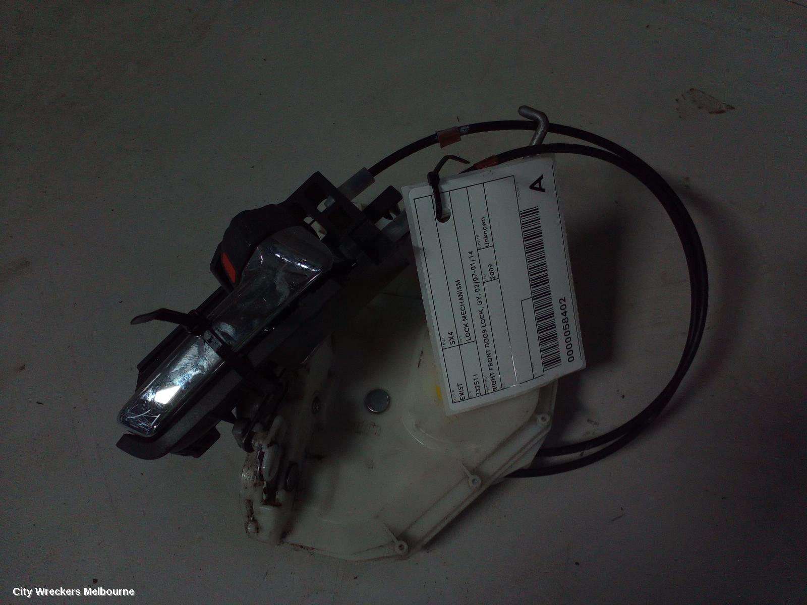 SUZUKI SX4 DOOR/BOOT/GATE LOCK, RIGHT FRONT DOOR LOCK, GY, 02/2007 - 01/2014 - Image 1