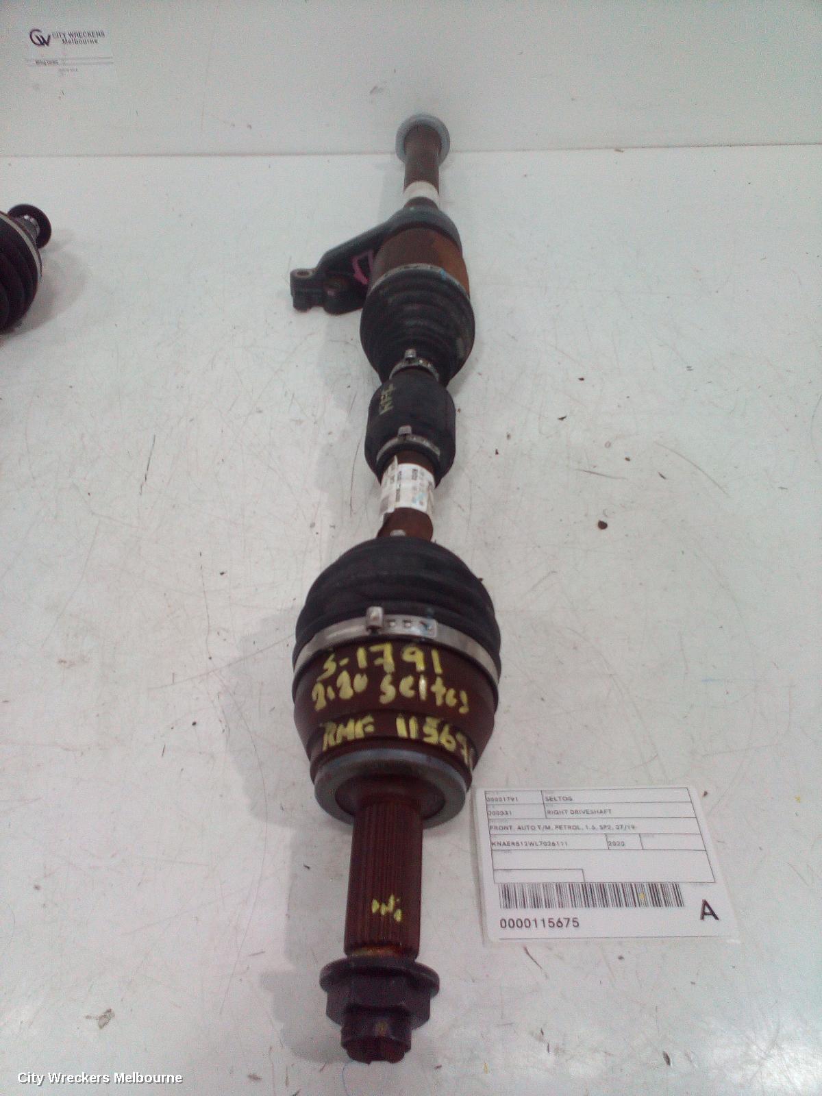 KIA SELTOS RIGHT DRIVESHAFT, FRONT, AUTO T/M, PETROL, 1.6, SP2, 07/2019 ONWARDS - Image 2