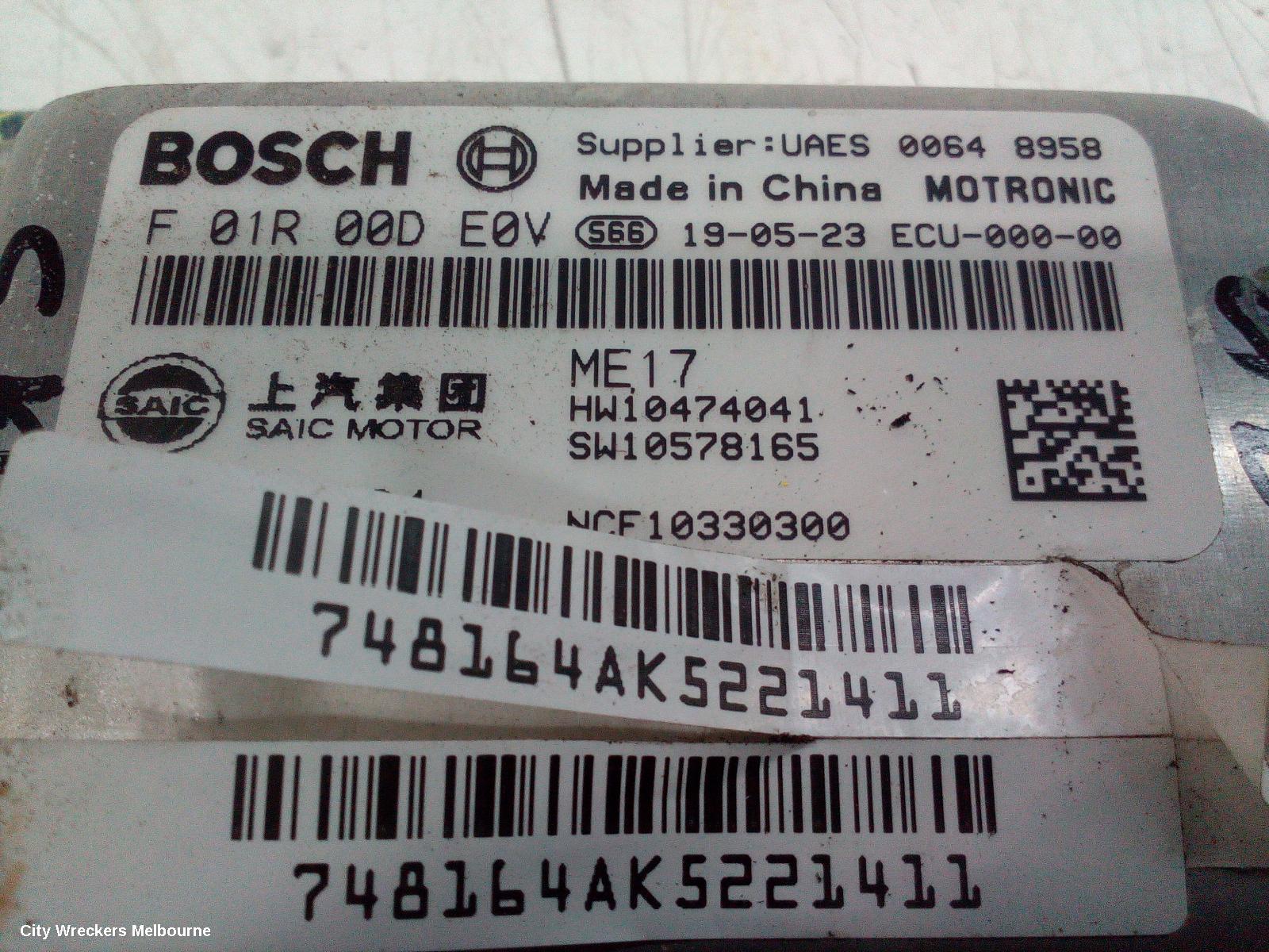 MG MG3 ECU, ENGINE ECU, 1.5, PETROL, ECU ONLY, SZP1, 07/2016 ONWARDS - Image 3