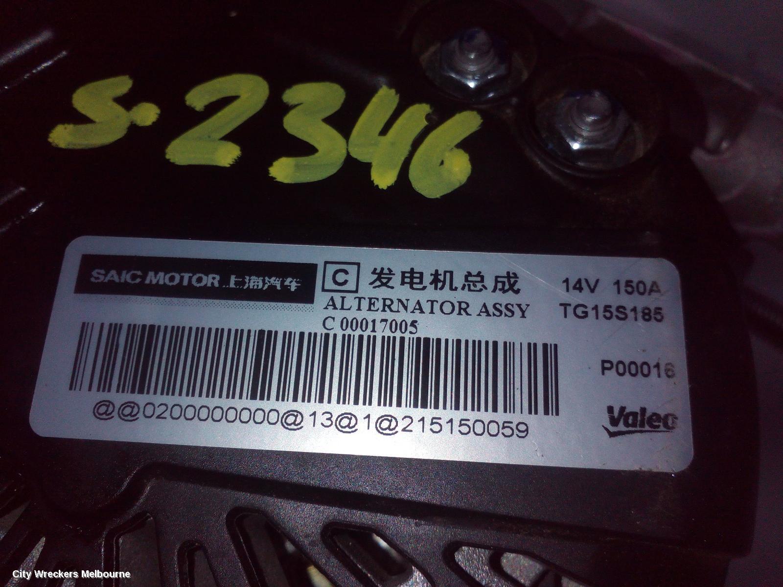 LDV G10 ALTERNATOR, PETROL, 2.0, SV7A/SV7C, WAGON/VAN, 04/2015 ONWARDS - Image 3