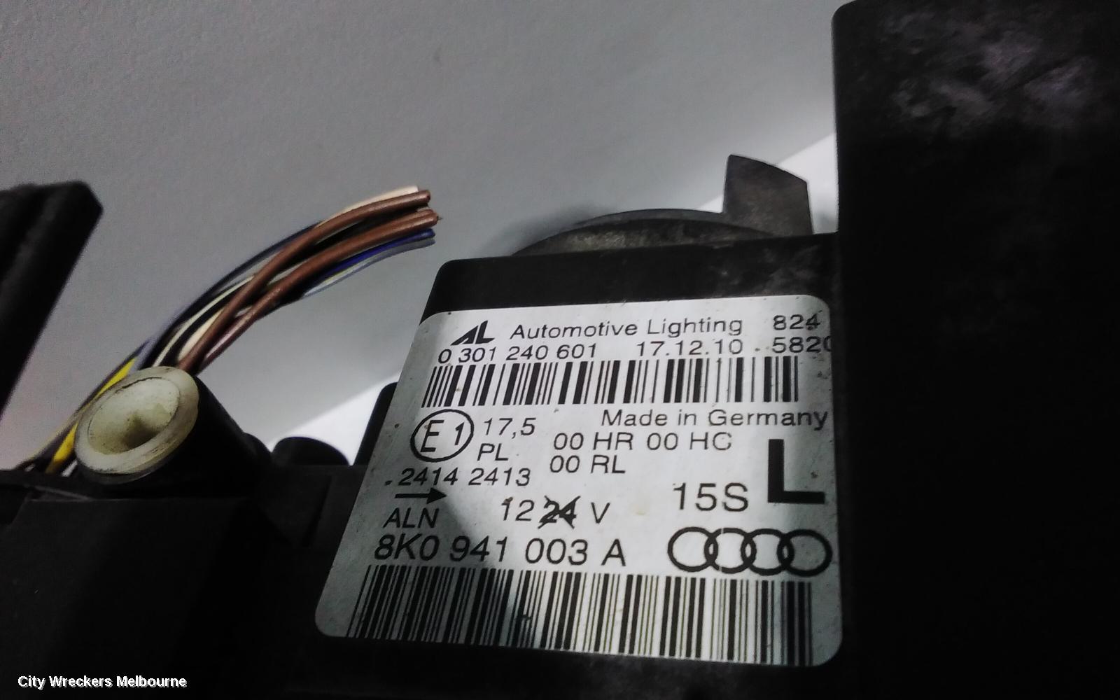 AUDI A4 LEFT HEADLAMP, B8 8K, HALOGEN TYPE, 02/2008 - 06/2012 - Image 3