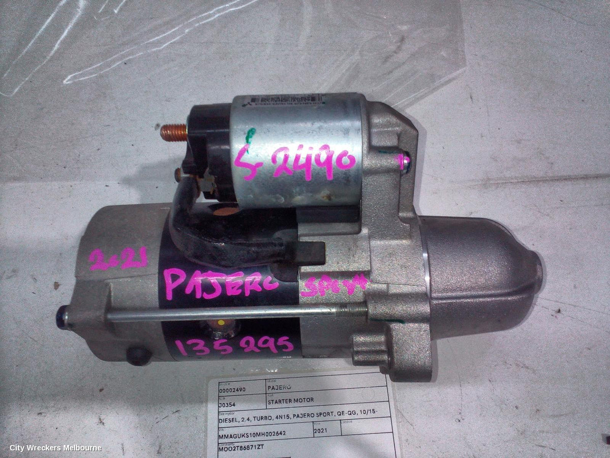 MITSUBISHI PAJERO STARTER, DIESEL, 2.4, TURBO, 4N15, PAJERO SPORT, QE-QG, 10/2015 ONWARDS - Image 2
