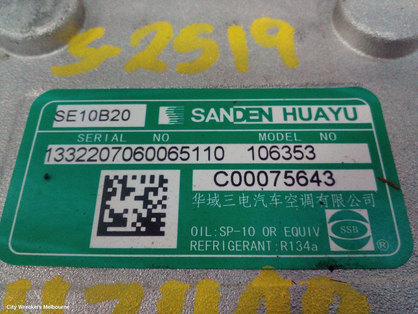 LDV DELIVER 9 A/C COMPRESSOR, 2.0, DIESEL, 07/2020 ONWARDS - Image 3