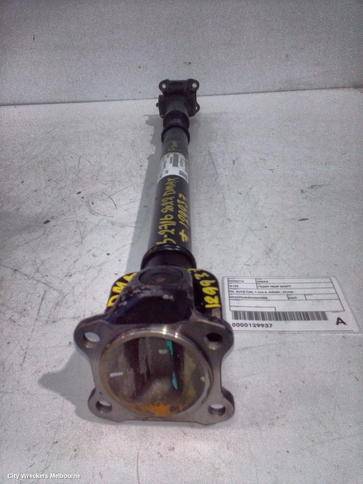 ISUZU DMAX FRONT PROP SHAFT, RG, AUTO T/M, 1.9/3.0, DIESEL, 07/2020 ONWARDS - Image 1