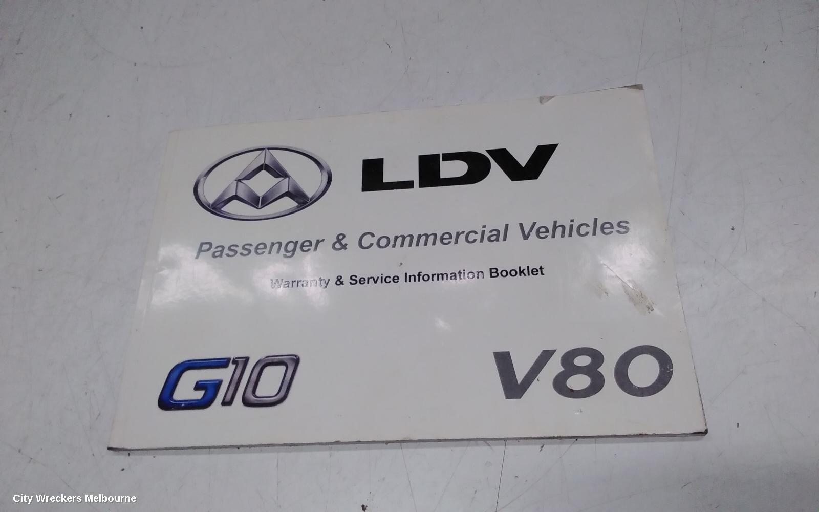 LDV G10 OWNERS HANDBOOK, SV7A/SV7C, WAGON/VAN, 04/2015 ONWARDS - Image 3