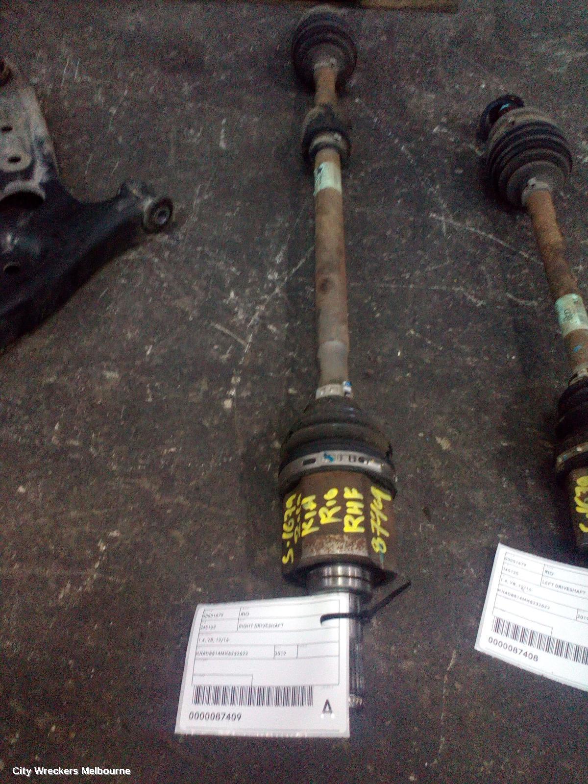 KIA RIO RIGHT DRIVESHAFT, 1.4, YB, 12/2016 ONWARDS - Image 1