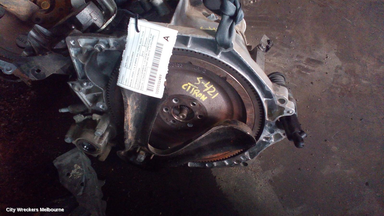 CITROEN BERLINGO TRANS/GEARBOX, MANUAL, DIESEL, 1.6, 5 SPEED, B9C, TURBO, 03/2009 - 12/2018 - Image 1