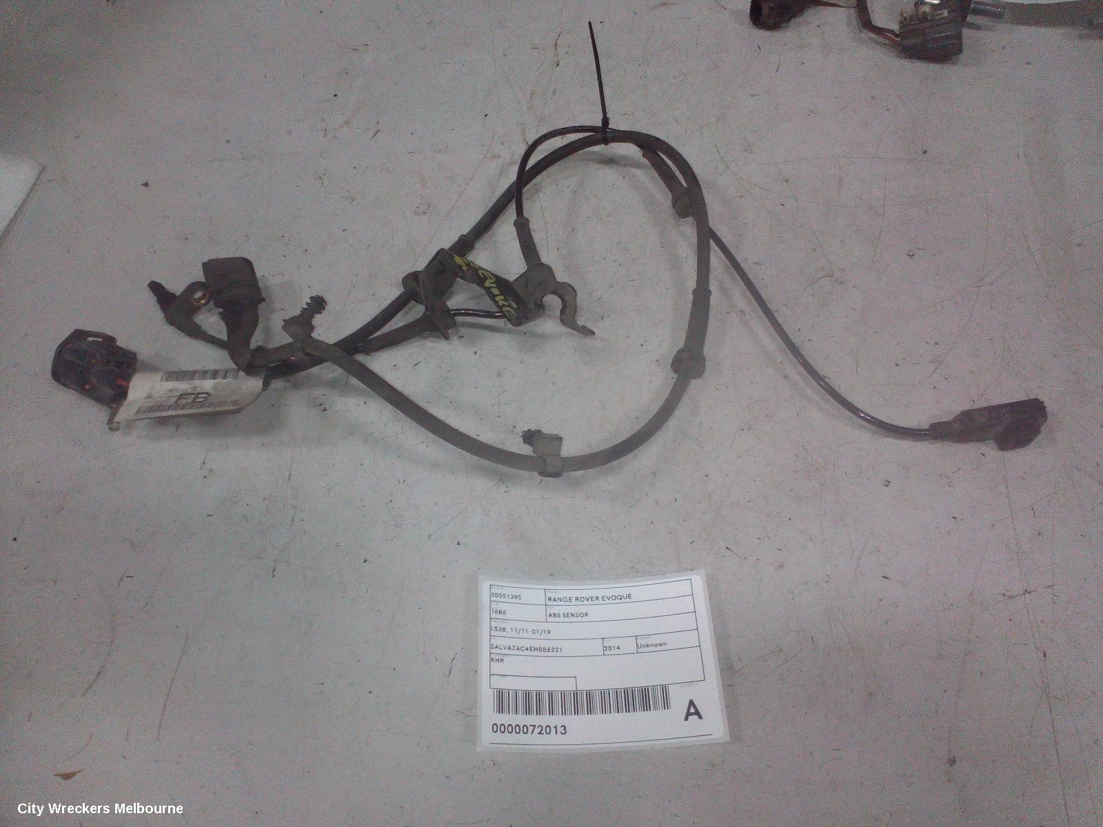 LAND ROVER RANGEROVER EVOQUE ABS SENSOR, L538, 11/2011 - 01/2019 - Image 1