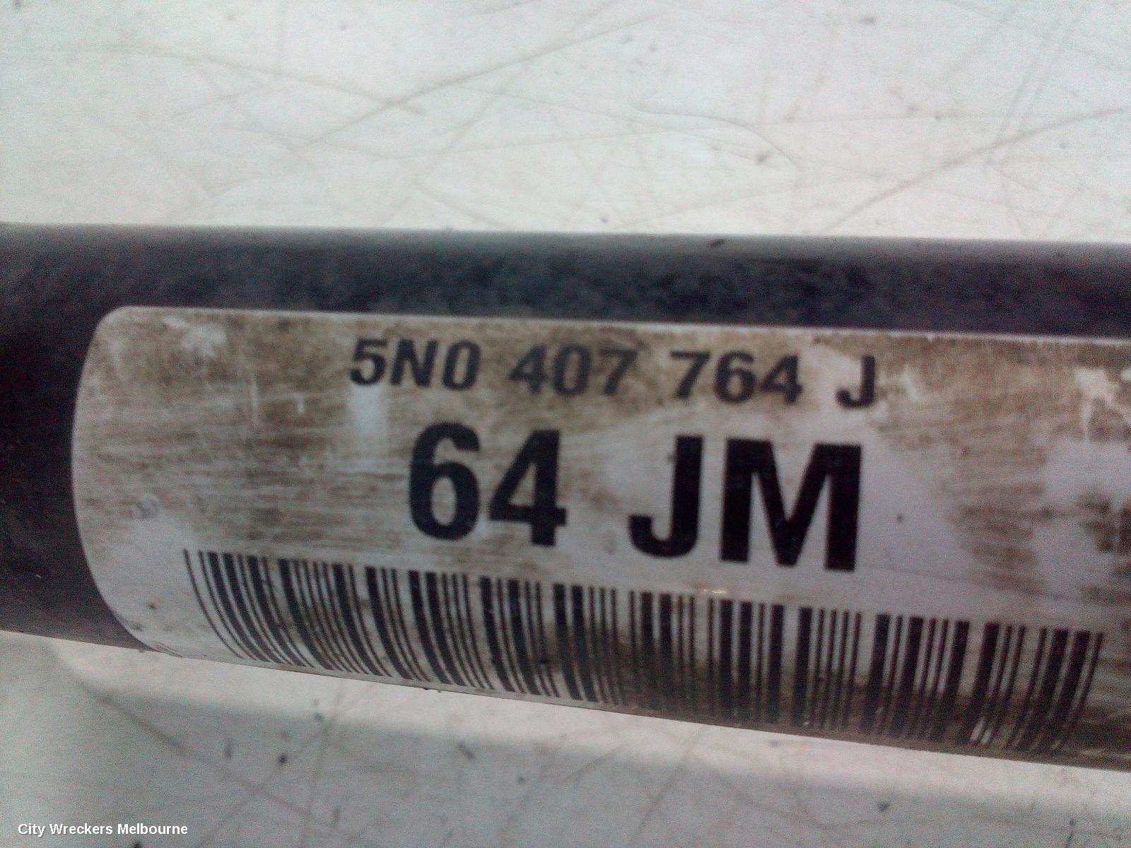 VOLKSWAGEN TIGUAN RIGHT DRIVESHAFT, FRONT, AUTO, PETROL, 2.0, 5N, 05/2008 - 06/2011 - Image 3