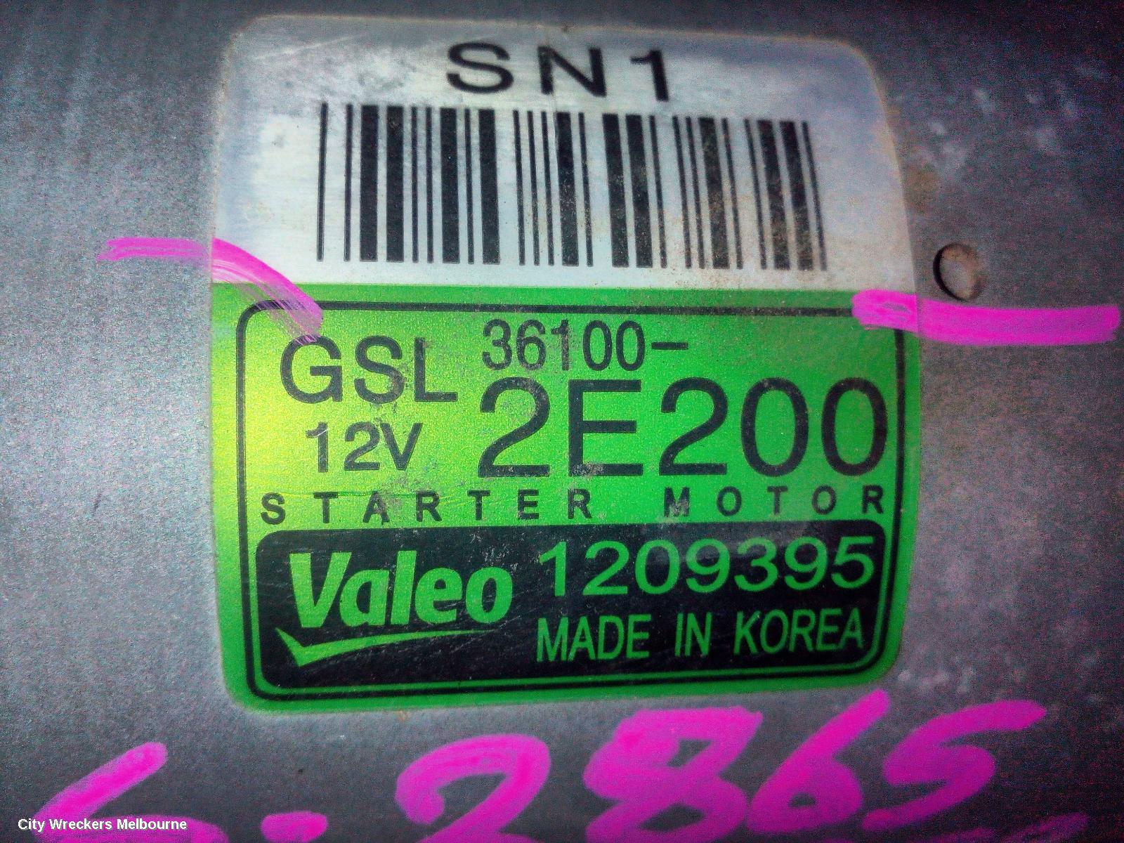 HYUNDAI KONA STARTER, PETROL, 2.0, G4NH, OS, 09/2017 - 10/2020 - Image 3