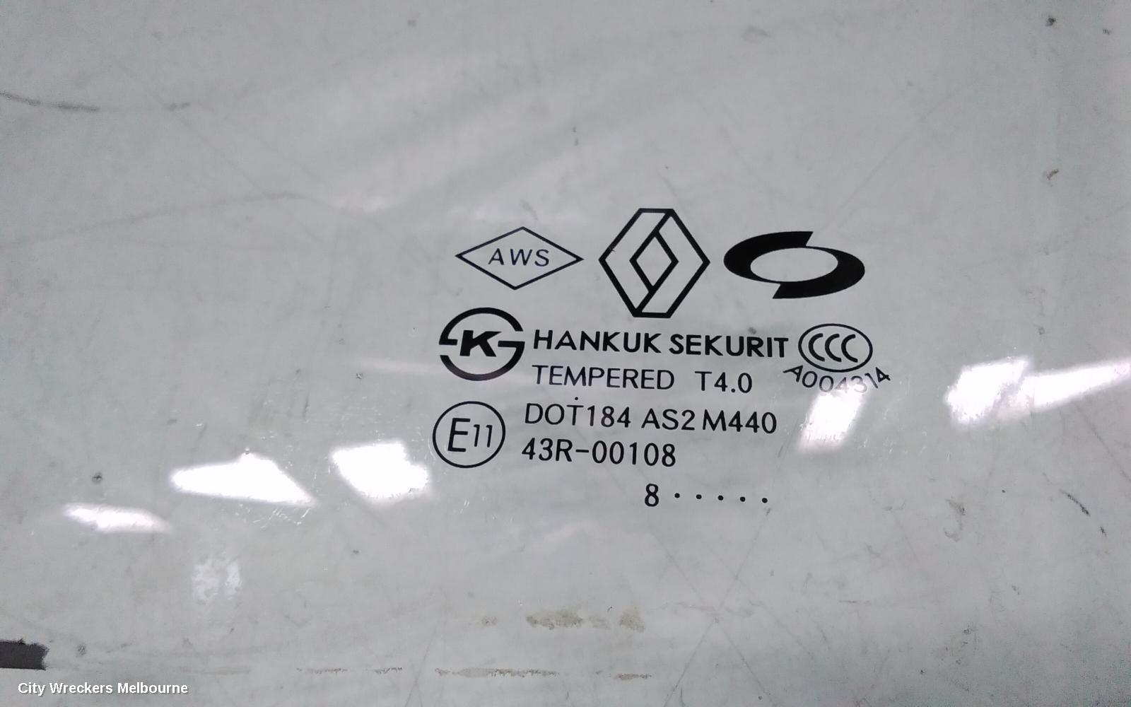 RENAULT KALEOS LEFT FRONT DOOR WINDOW, H45, WAGON, 09/2008 - 04/2016 - Image 3