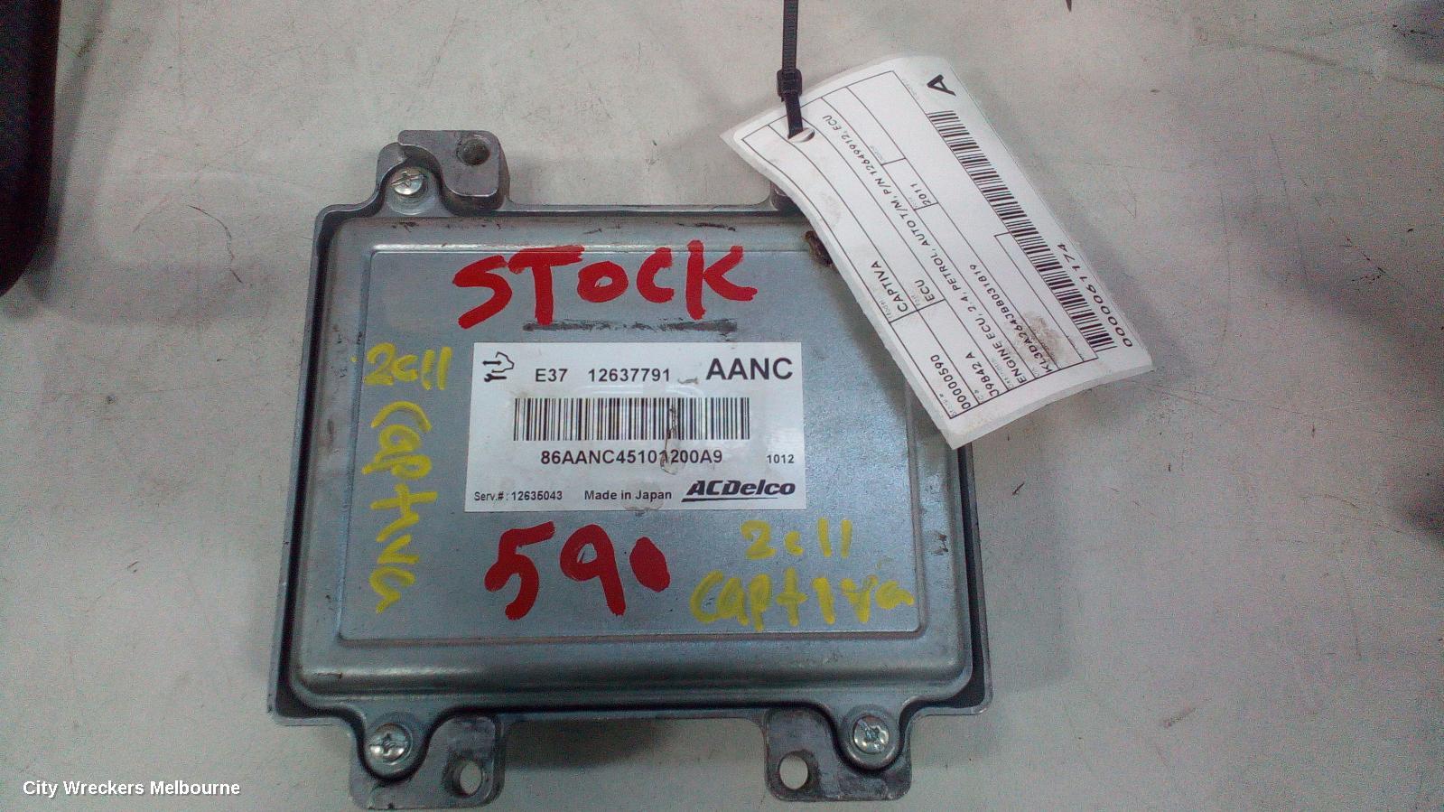 HOLDEN CAPTIVA ECU, ENGINE ECU, 2.4, PETROL, AUTO T/M, P/N 12649912, ECU ONLY, CG, 01/2011 - 06/2018 - Image 2