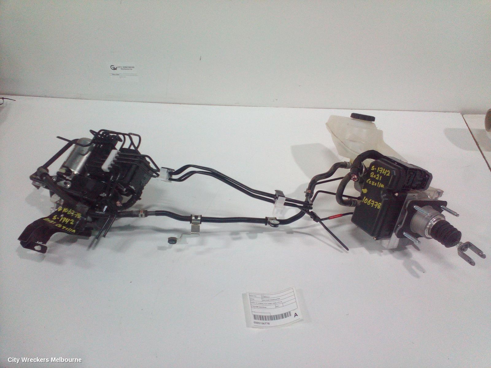 TOYOTA COROLLA ABS PUMP/MODULATOR, ZWE211R, HYBRID, P/N 4405012D90, 07/2018 ONWARDS - Image 2